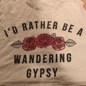 Knot sisters Graphic Crop top